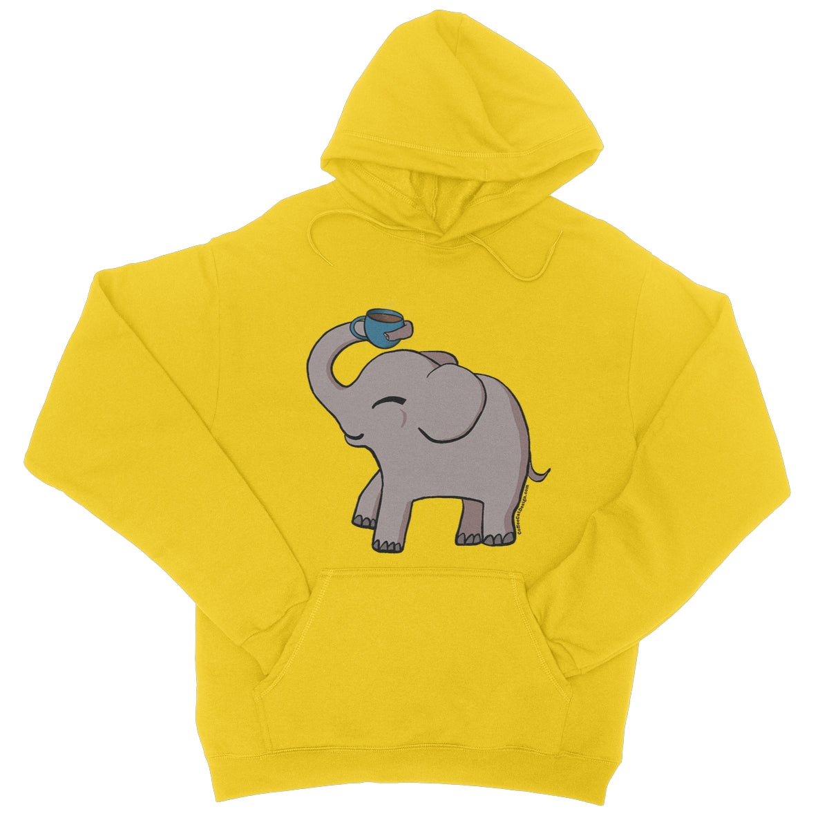 Happy elephant College Hoodie