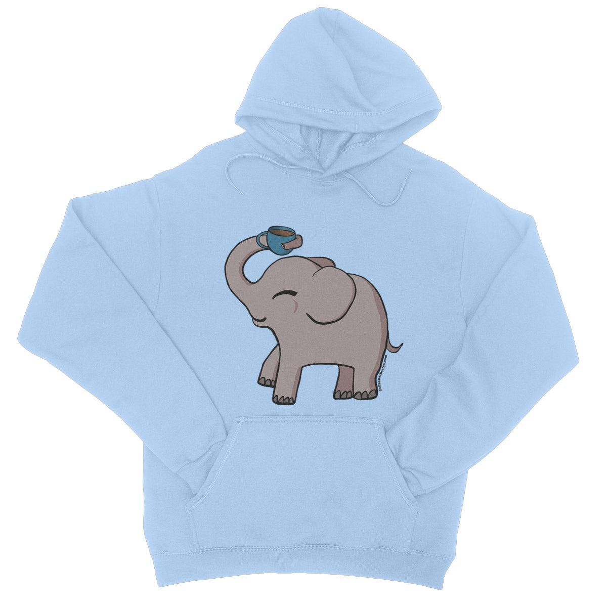 Happy elephant College Hoodie