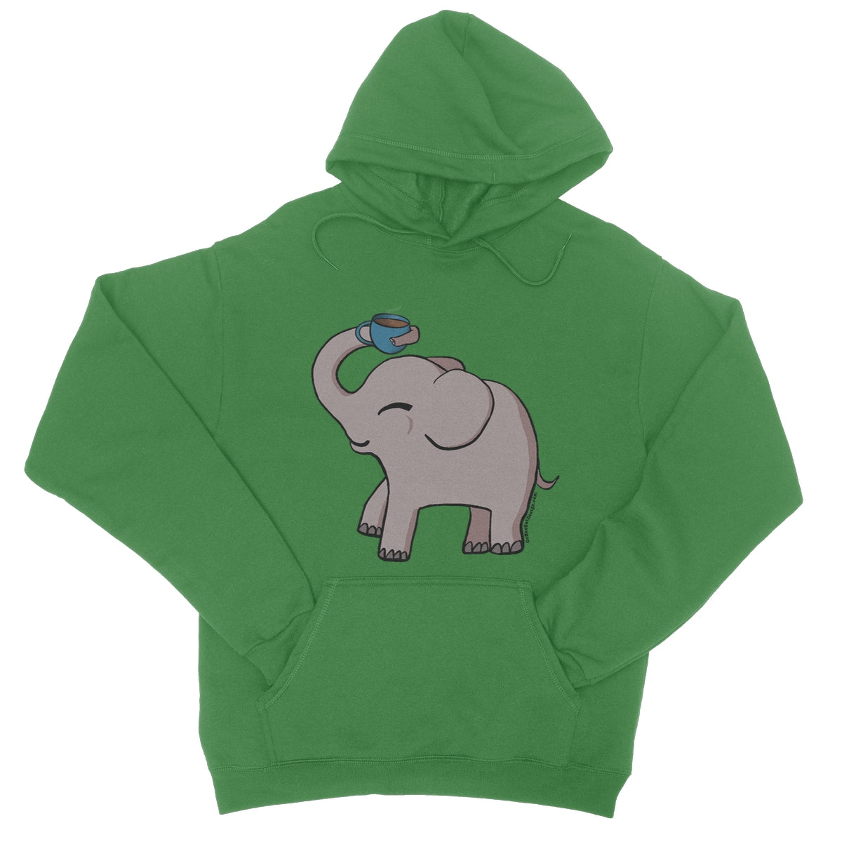 Happy elephant College Hoodie