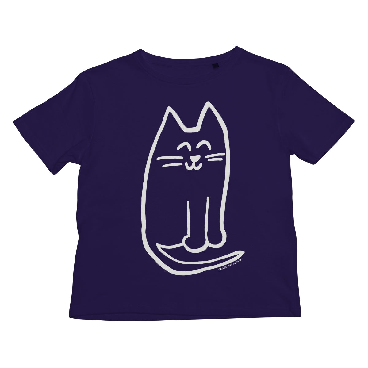 Happy Cat White Kids T-Shirt