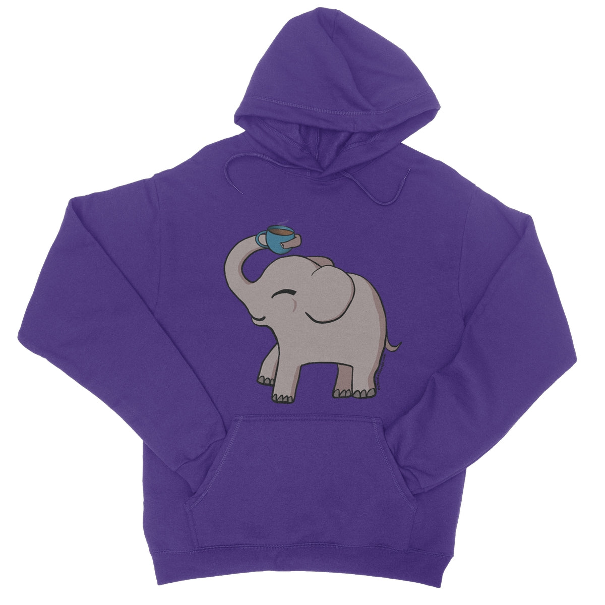 Happy elephant College Hoodie